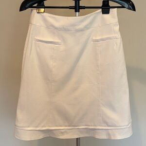 Nanette Lepore White Textured Skirt
